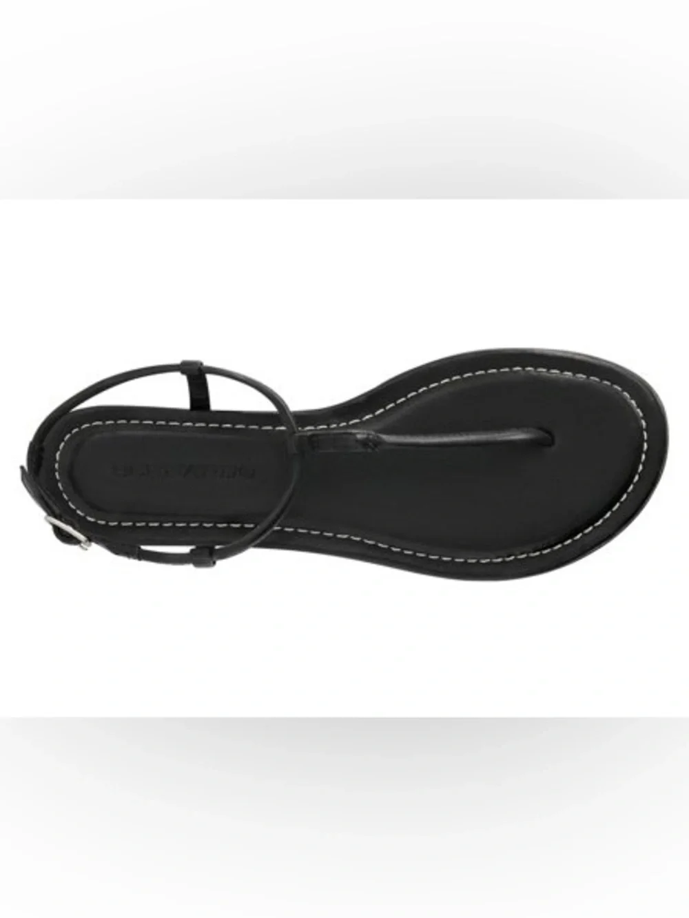 Bernardo Hercu Sandal Black Leather Thin Strap Thongs 9M